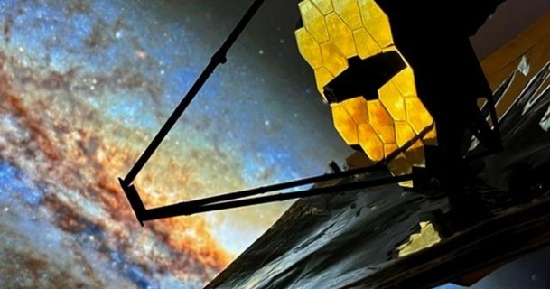 jwst James Webb Uzay teleskop ölçek 1 100 İsviçre minerali 3D modeller öğrenme fizik astronomi altın model Bilim 3d print model - Mito3D