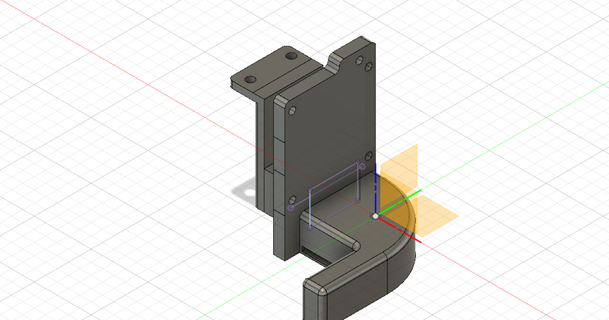 ventilador conducto hemera posterior montar doble extrusora izquierda mail4mail 3D modelos impresoras impresora partes actualizaciones 3d print model - Mito3D