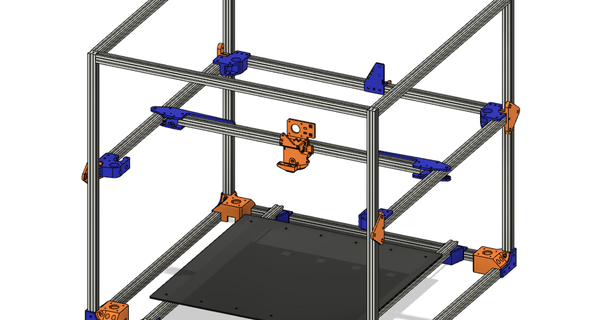 grand format corexy 3d imprimante travail progrès smeshoulam 3D modèles imprimantes pièces mises niveau 3d print model - Mito3D