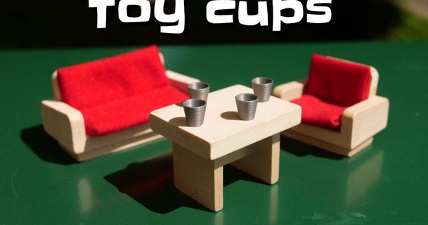 toy cups makkuro 3D Models Toys & Games Other cup customizable dollhouse doll 3d print model - Mito3D