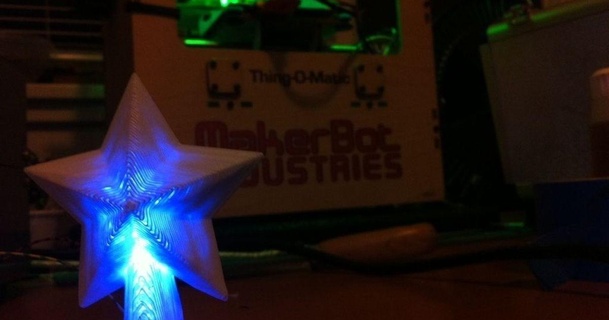 vacanza stella albero cappello cilindro spazio guidato makemachine 3D Modelli passatempo creatori idee Natale ornamento thingiverse 3d print model - Mito3D