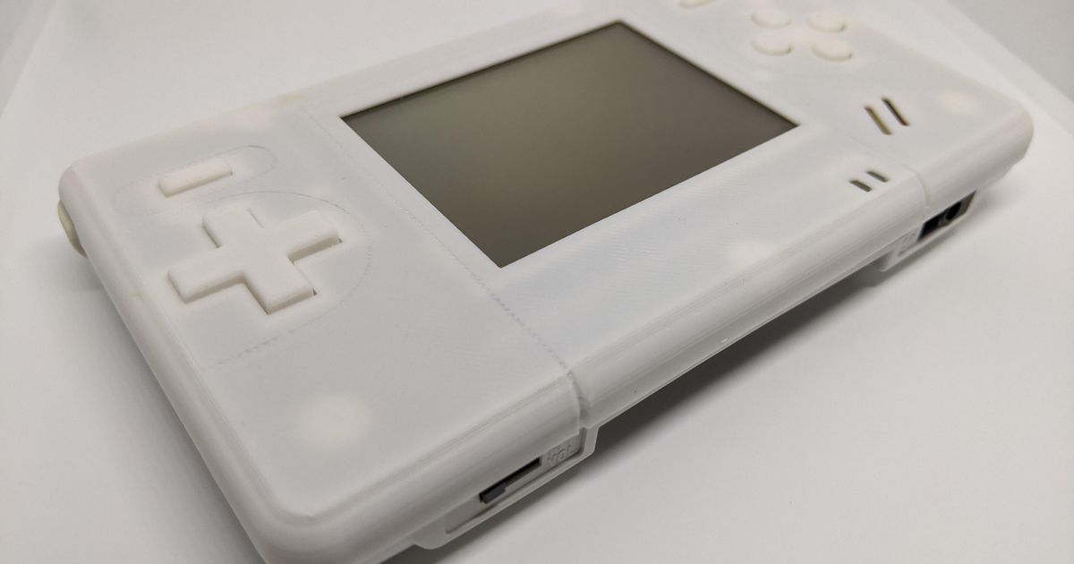 Gameboy macro xl visage assiette plat technologie 3D modèles gadgets vidéo Jeux 3D print model - Mito3D