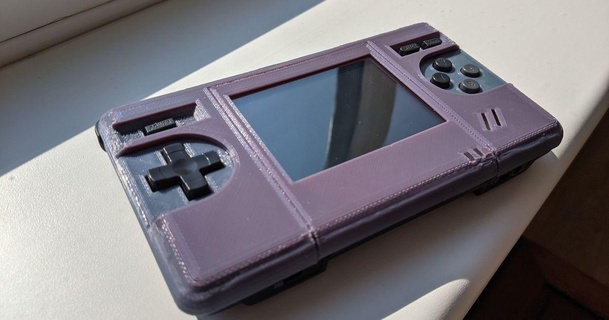 Game Boy Makro xl Gesicht Teller gesichtslose Technik 3D Modelle Gadgets Video Spiele 3d print model - Mito3D