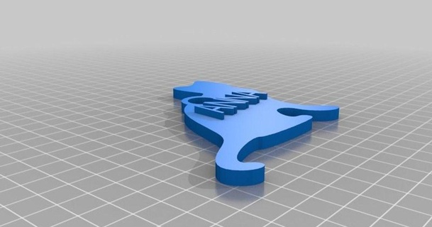 anas chaveiro brincando 3D modelos moda acessórios thingiverse personalizado 3d print model - Mito3D