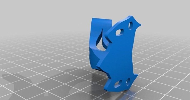 avant devel rabbit fin pitflyer  3D Models  Hobby & Makers  RC & Robotics fpv fin thingiverse fpvracer fpvracing  3d print model - Mito3D
