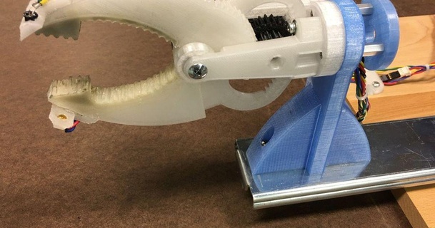 gripper larger flat ends fishgee 3D Models Hobby & Makers RC Robotics thingiverse 3d print model - Mito3D