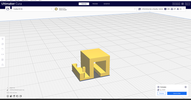 filamento carrete acortar sakul 3D modelos impresoras accesorios 3d print model - Mito3D