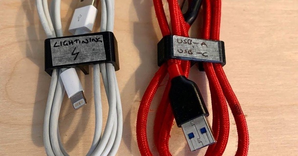 USB câble rangé agrafe shakenbake08 3D modèles loisir fabricants organisateurs organisateur gestion câbles cableclip cable 3d print model - Mito3D