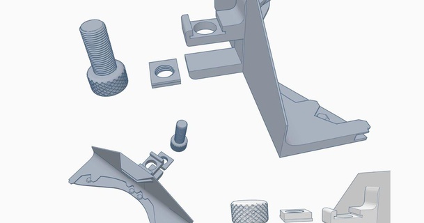 Erweiterung Tabelle Spule Upcycling erwin Schmied 3D Modelle Haushalt Büro escritorio soporte Mesa Recyceln Carretel 3d print model - Mito3D