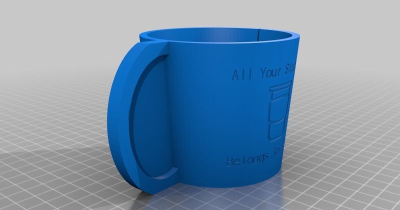 personalizzato caffè accogliente hobbybotics 3D Modelli domestico cucina thingiverse 3D print model - Mito3D