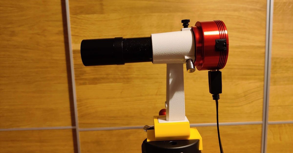guider portée 6x30 chercheur t2 adaptateur Mercure 3D modèles loisir fabricants mécanique pièces télescope astrophotographie zwo lunette visée miniguidescope 3D print model - Mito3D
