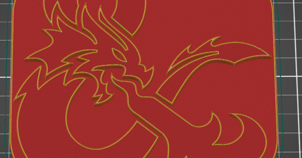 donjons dragons logo malichi188 3D modèles art conception 2D assiettes logos dragon sorcier 3d print model - Mito3D