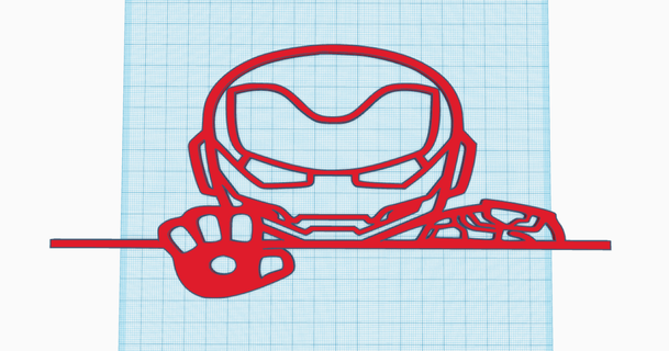 iron man zinitri 3D Models Art & Design 2D Plates Logos decoration marvel decor superhero ironman 3d print model - Mito3D