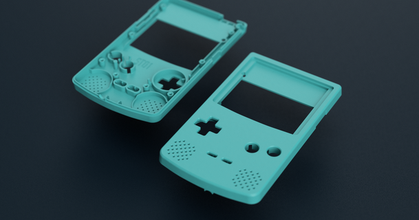 gameboy color stereo & mono shell q5 ips mod jesus randomprintco 3D Models Gadgets Video Games 3d print model - Mito3D