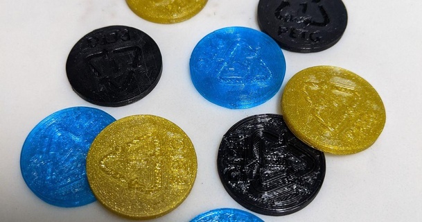 recycle token - great gaming contests require tokens chips dan rogers 3D Models Costumes & Accessories Props 3d print model - Mito3D