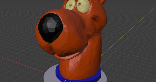 scooby doo bust mmu spongebob 3D Models Toys & Games Outdoor toy multimaterial dog multicolor 3d print model - Mito3D