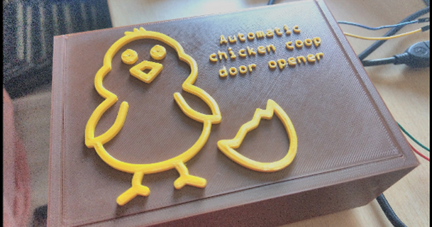 automático pollo cooperativa puerta abrelatas Bob Esponja 3D modelos casa mascotas thingiverse 3d print model - Mito3D