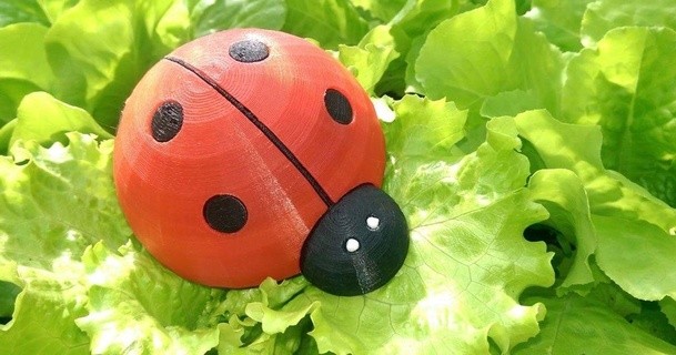 cute ladybug spongebob 3D Models World & Scans Animals penholder thingiverse 3d print model - Mito3D