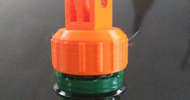 botella tornillo gorra gopro montar Bob Esponja 3D modelos pasatiempo hacedores ideas tapón rosca montaje 3d print model - Mito3D