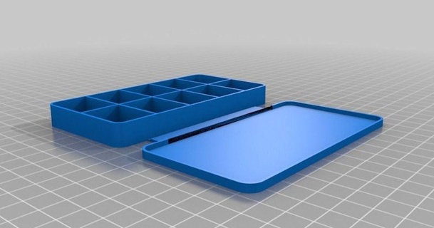 10 compartimento caso bainha 110x55mm iene 3D modelos casa equipamento thingiverse personalizado 3d print model - Mito3D