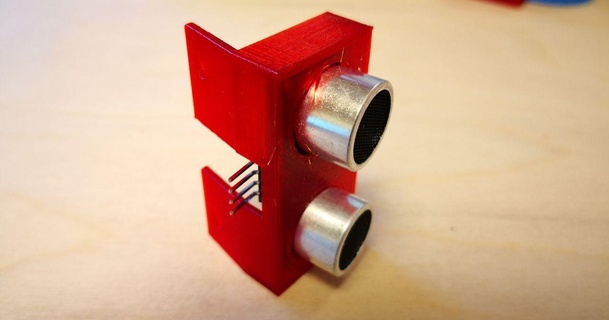 bracket hc-sr04 ultrasonic sensor jensa 3D Models Hobby & Makers Mechanical Parts arduino 3d print model - Mito3D