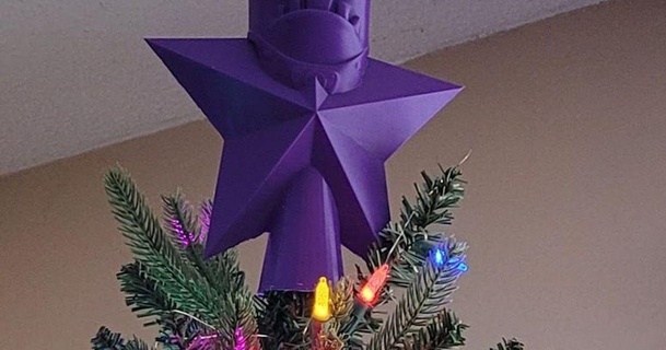 evil minion - christmas tree topper joetech3000 3D Models Hobby & Makers Other Ideas thingiverse 3d print model - Mito3D