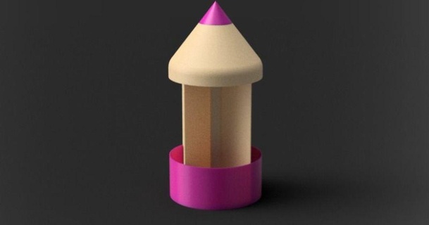 dolma kalem Fincan Hint kamışı mucizevi yapılar 3D modeller ev halkı ofis Kalemlik kalemlik 3d print model - Mito3D
