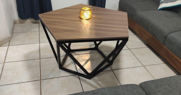 mesa poligonale minimalista oscarsocar 3D Modelli domestico vita camera tavolo esagono 3d print model - Mito3D