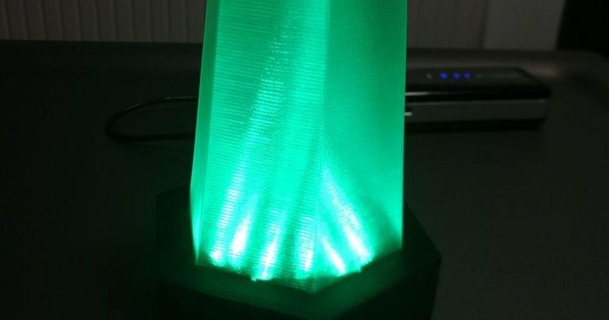 Kristall Lampe Google Zuhause Haus alexa Stimme kontrolliert blynk + ifttt überleben 3D Modelle Hobby Macher Ideen Licht LED Neopixel 3d print model - Mito3D
