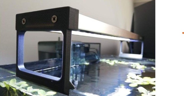 sunsun ade pesce serbatoio luce montaggio staffa gartur0 3D Modelli domestico animali domestici fissaggio Acquario 3d print model - Mito3D