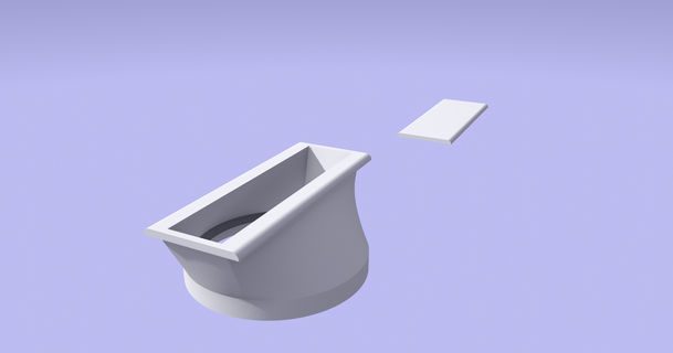 Domo Klimaanlage Auspuff Adapter Ausführung 20 Gellyflee 3D Modelle Haushalt Haus Ausrüstung 3d print model - Mito3D