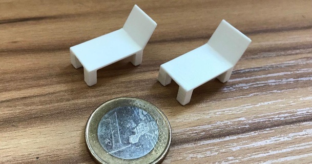 mini salão cadeira simon i3 3D modelos brinquedos jogos pequeno miniatura espreguiçadeira 3d print model - Mito3D