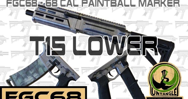 fgc-68 tipx edition t15 lower untangleworks 3D Models Sports & Outdoor paintball fgc fgc68 magfed fgc68mk2 3d print model - Mito3D