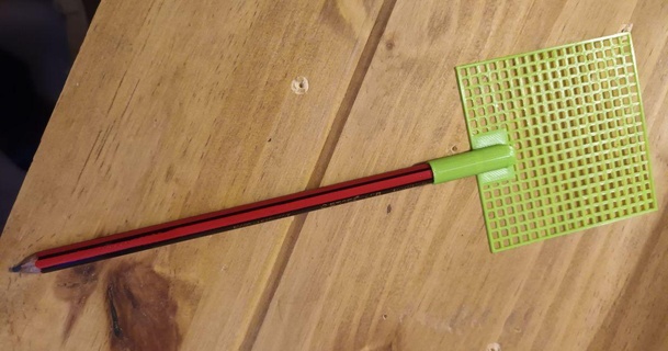 pencil fly swat meganoodle 3D Models Toys & Games Other swatter flyswatter 3d print model - Mito3D