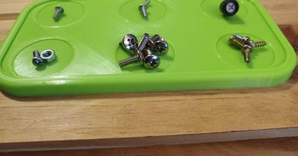 magnetic screw tray meganoodle 3D Models Hobby & Makers Tools pot container screws bolt 3d print model - Mito3D