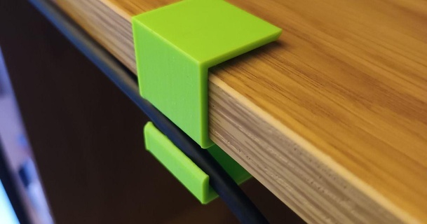 Schreibtisch Regal Kabel Haken meganudel 3D Modelle Haushalt Büro Kabelmanagement Halter Kabelclip Kabelorganisator 3d print model - Mito3D