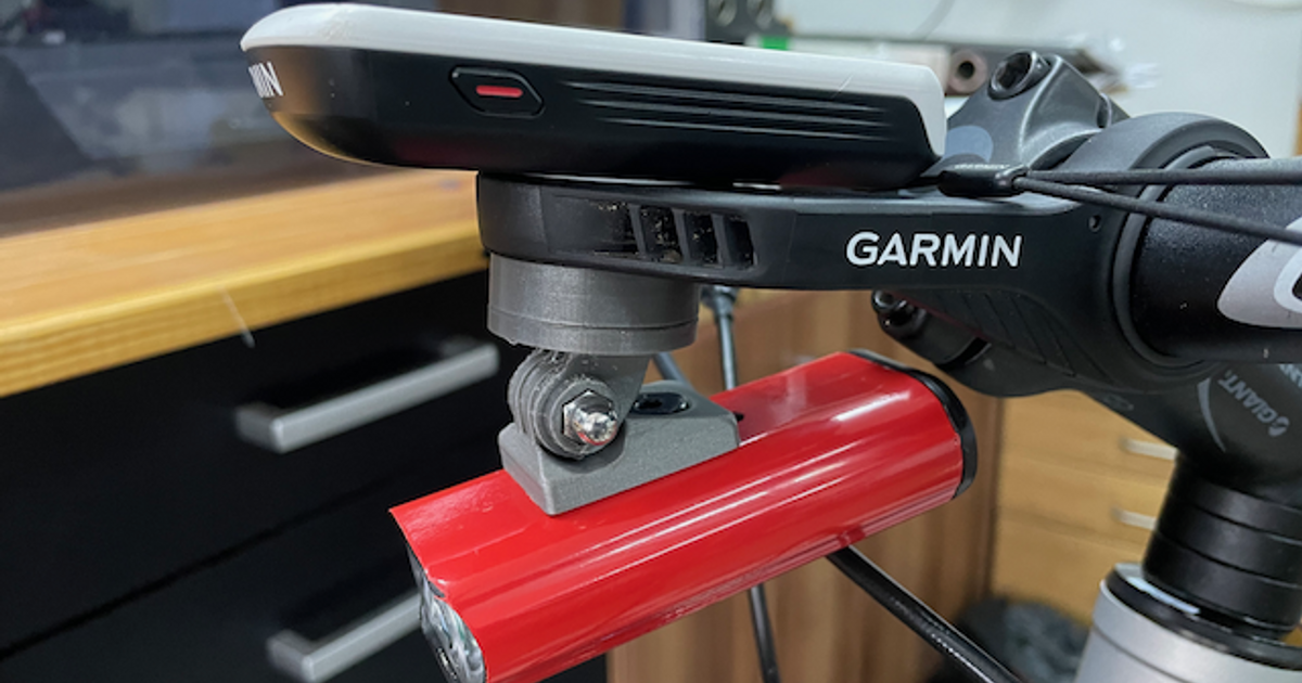 garmin aero adaptör uzun 3D modeller Spor Dalları dış mekan gopro bisiklet montajı 3D print model - Mito3D