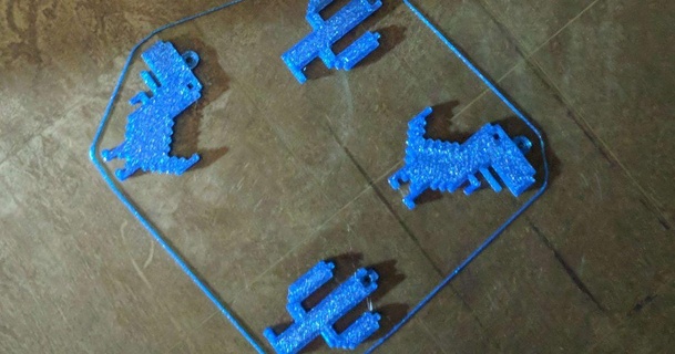 brincos cromada cacto dinossauro pendientes cafajeste arquivos gcode mãozinha 3D modelos moda acessórios 3d print model - Mito3D