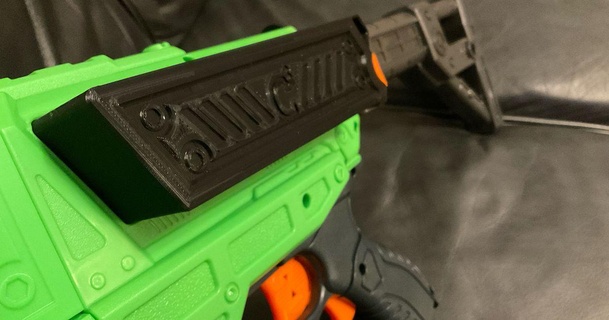 dart zone adventure force matrixfire extended battery door cake 3D Models Toys & Games Outdoor blaster gun nerf 3d print model - Mito3D