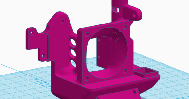 rosso scoiattolo fan condotto remixare stampante mod guidato luce montare ender 3 v2 dethtrap 3D Modelli stampanti creality parti aggiornamenti 3d print model - Mito3D