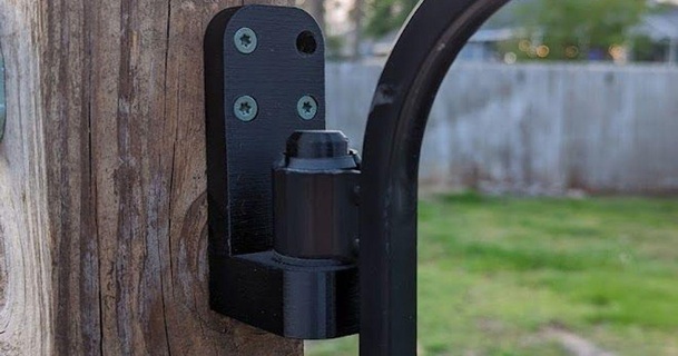 small gate hinge latch closer 3D Models Household Outdoor & Garden 3d print model - Mito3D