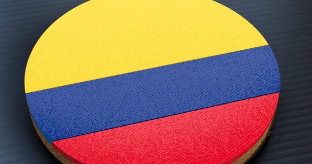 colombia - flag coasters dany nchez 3D Models Household Living Room beer drink coaster coffee 3d print model - Mito3D