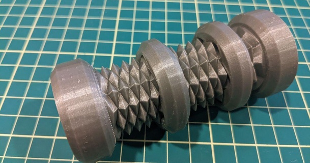doppelt geleitet Gewinde Bolzen jtav1 3D Modelle Lernen Ingenieurwesen Remix unmöglich unmögliches Objekt 3d print model - Mito3D