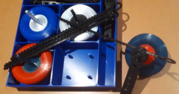 caixa loja conjunto 5 minute gordura anel fiação tops virado 3D modelos brinquedos jogos armazenamento 3d print model - Mito3D