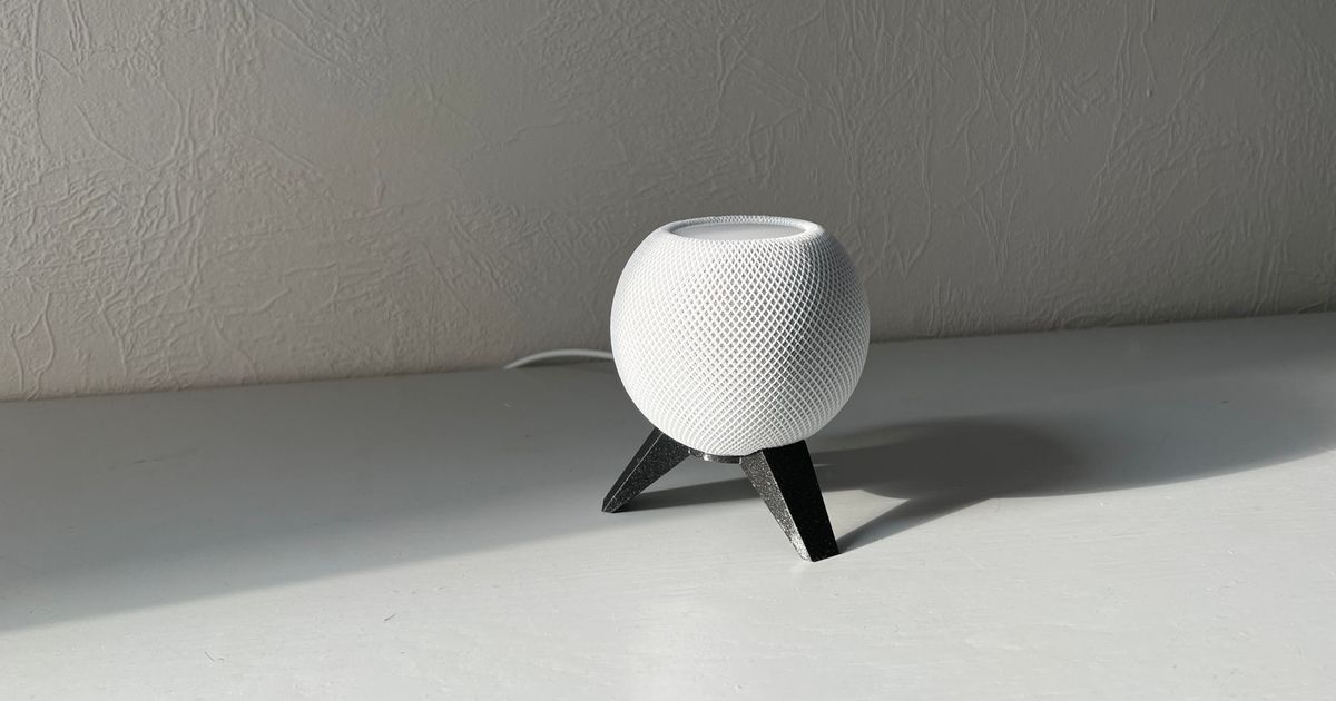 homepod mini ficar pé tinta 3D modelos aparelhos audio maçã minimalista 3D print model - Mito3D