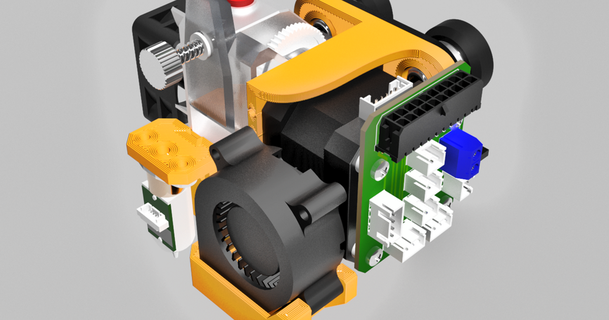 bmg Aero Direkte Extruder montieren cr 10 Raptorjäger 3D Modelle Drucker Teile Upgrades cr10 Vulkan Realität ender3 3d print model - Mito3D