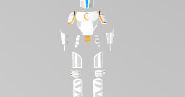 moon knight mandalorian armor reprops 3D Models Costumes & Accessories Props thingiverse 3d print model - Mito3D