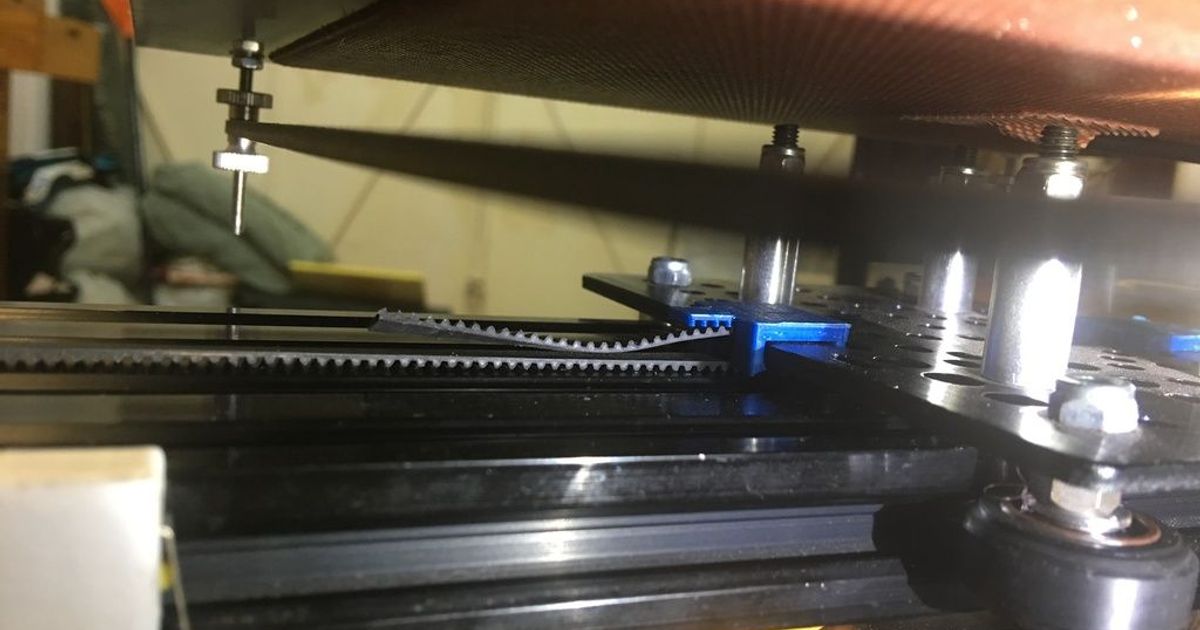 gt2 tooth side belt clip robmlr 3D Models Printers Other Printer Parts & Upgrades openscad thingiverse openbuilds gt2beltclip 3D print model - Mito3D