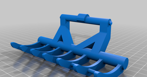 bruder Cubeta bisagras tenedores telescópico cargadores hermana 3D modelos juguetes juegos thingiverse 3d print model - Mito3D