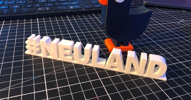 Neuland brennt 3D Modelle Kunst Design Skulpturen 3d print model - Mito3D